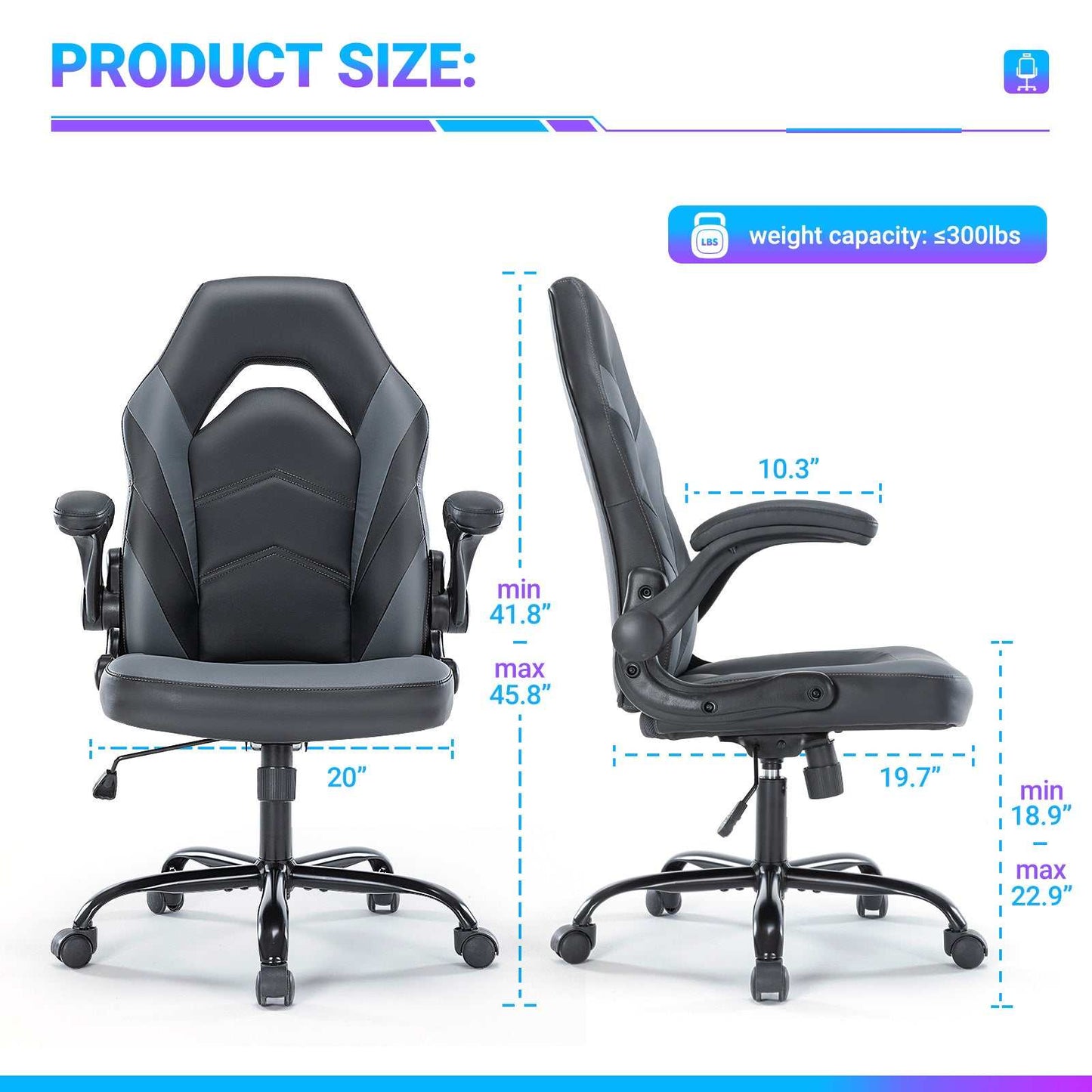 PU Leather Ergonomic Office Chair