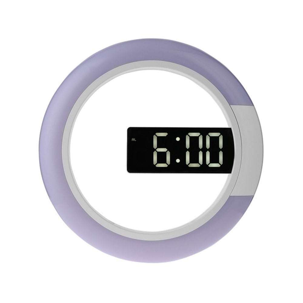 LED mirror hollow wall clock