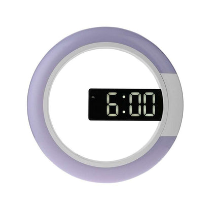 LED mirror hollow wall clock