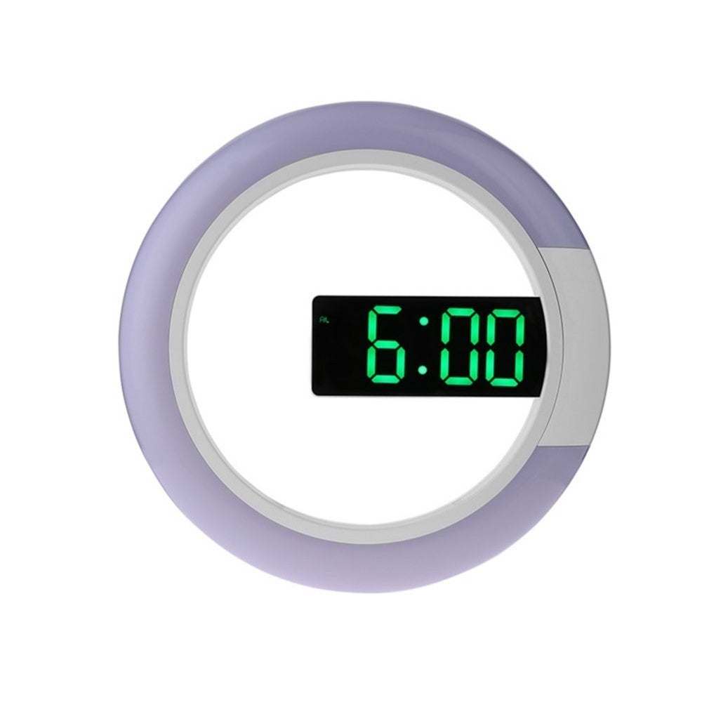 LED mirror hollow wall clock