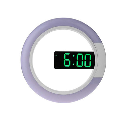 LED mirror hollow wall clock