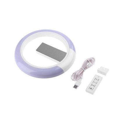 LED mirror hollow wall clock
