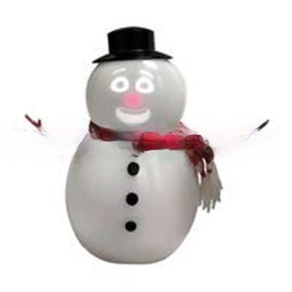 Talking Animated Blink Snowman With Light Up Eyes And Playful Voice For Holiday Home Table Centerpiece Gift Christmas Decorations