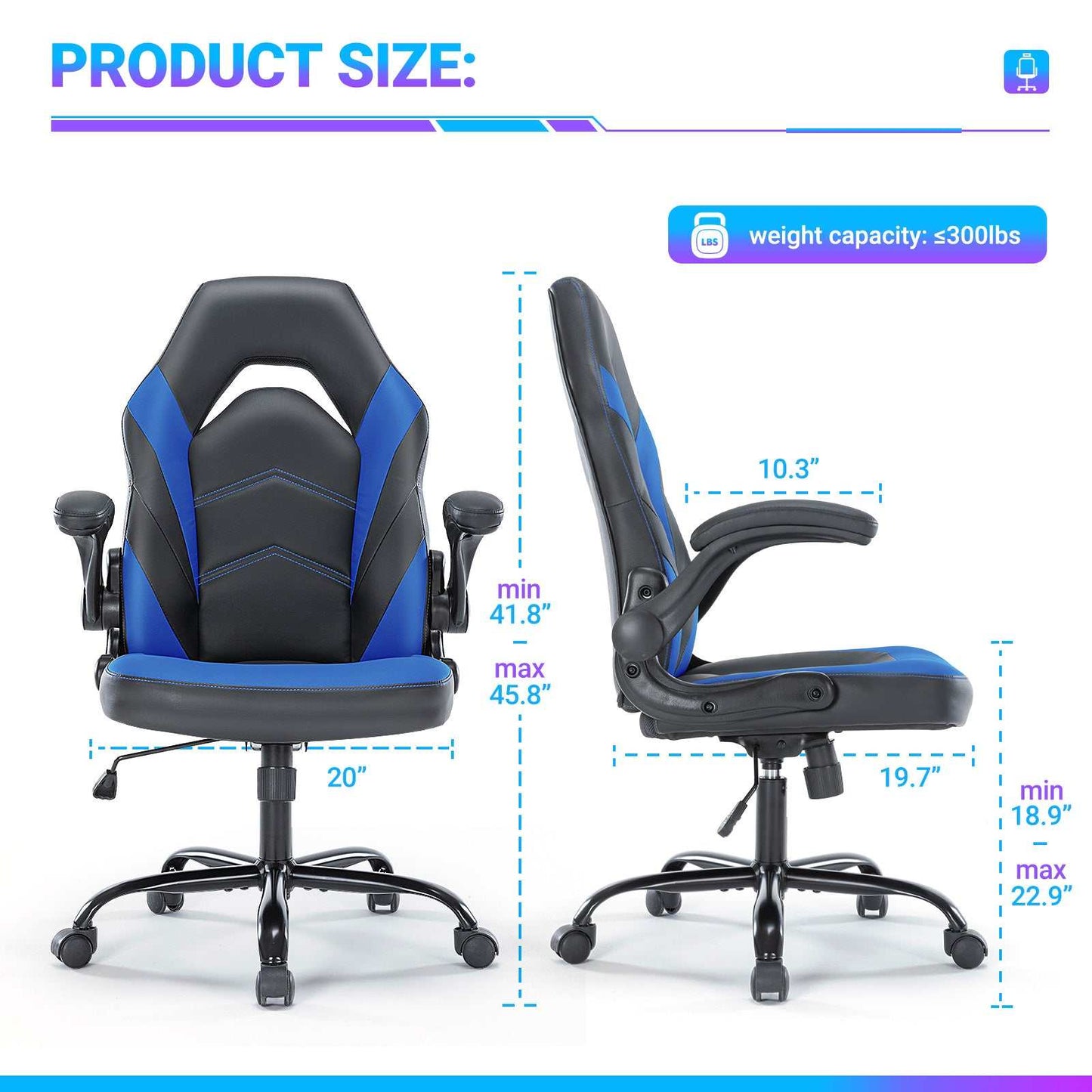 PU Leather Ergonomic Office Chair
