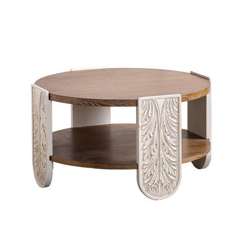 Carved Wooden Coffee Table
