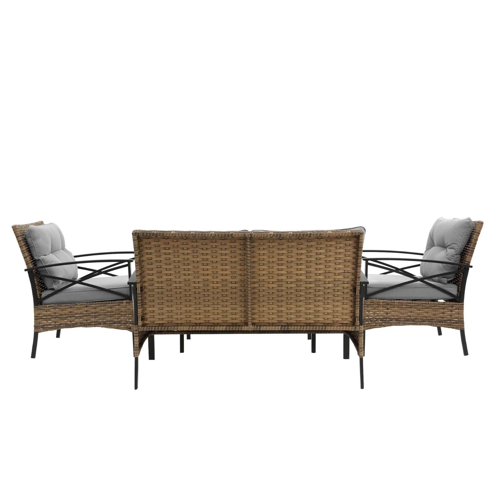 Patio 4Piece Sectional Sofa Set