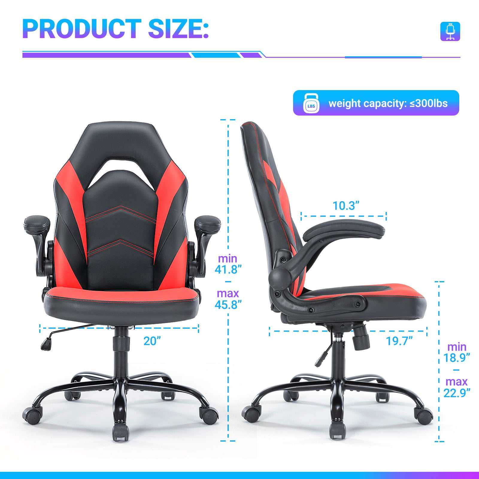 PU Leather Ergonomic Office Chair