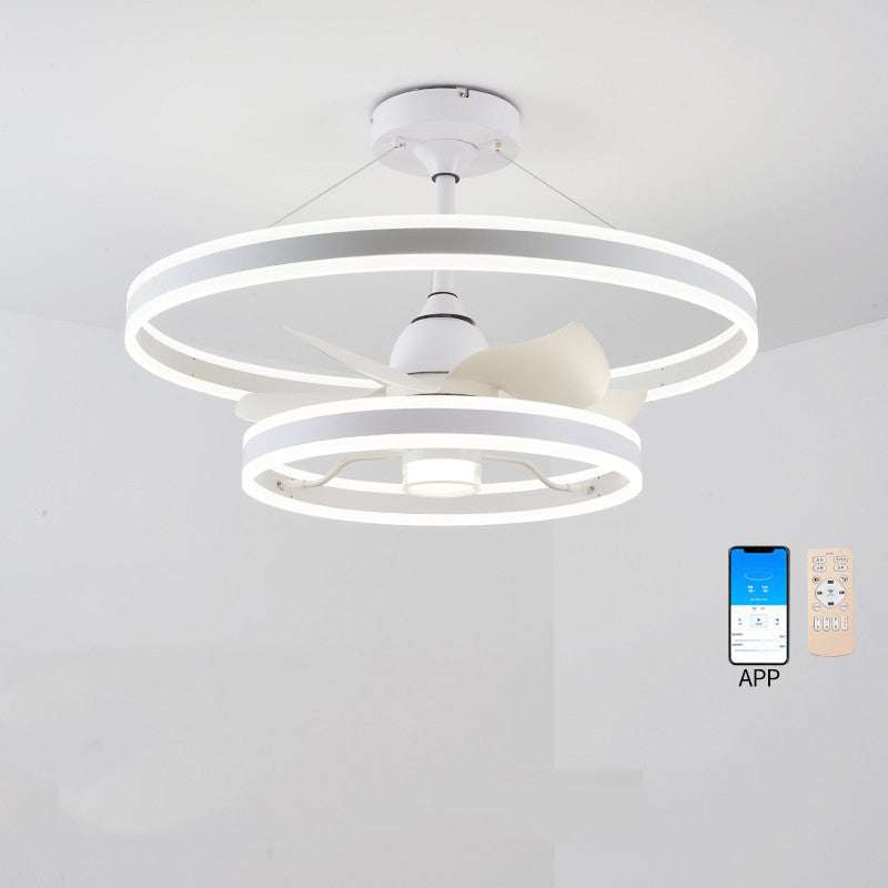 Modern Simple Living Room Ceiling Fan Lamp