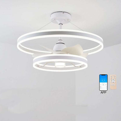 Modern Simple Living Room Ceiling Fan Lamp
