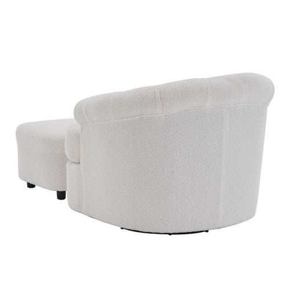 Swivel Chair with Ottoman