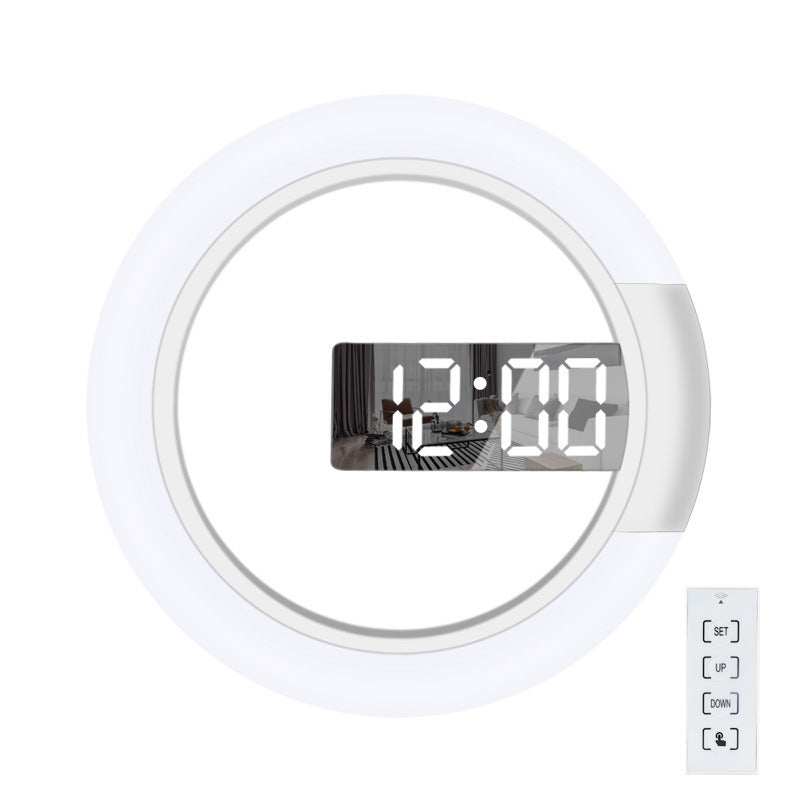 LED mirror hollow wall clock
