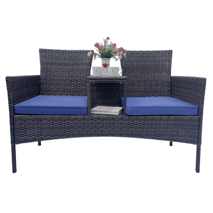 Wicker Patio Conversation Furniture Set